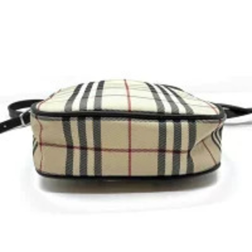 Burberry Nova Check Shoulder Bag Brown Crossbody Canvas Leather - Picture 3 of 4